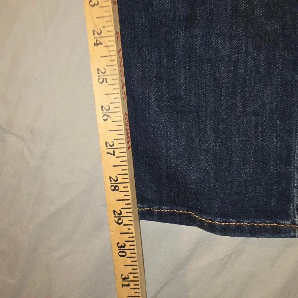 Eddie Bauer Slim Straight Jeans 0 Womens Dark Travex Sorbtek High Rise Curvy